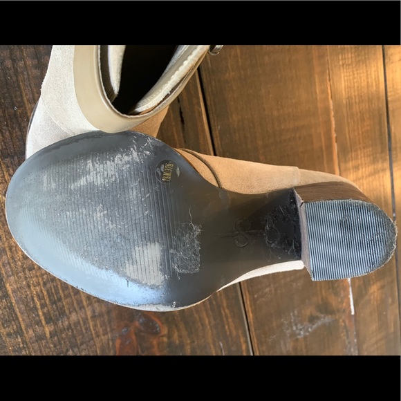 Jessica Simpson Beige Suede Booties - Picture 3 of 4